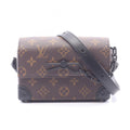 Louis Vuitton Shoulder Bag Steamer Wearable Wallet Monogram Macassar Canvas