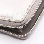 Gucci Round Wallet GG Supreme Silver Leather Guccissima — view 7