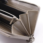 Gucci Round Wallet GG Supreme Silver Leather Guccissima — view 8