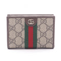 Gucci Bifold Wallet Ophidia Small GG Supreme Beige Brown Leather