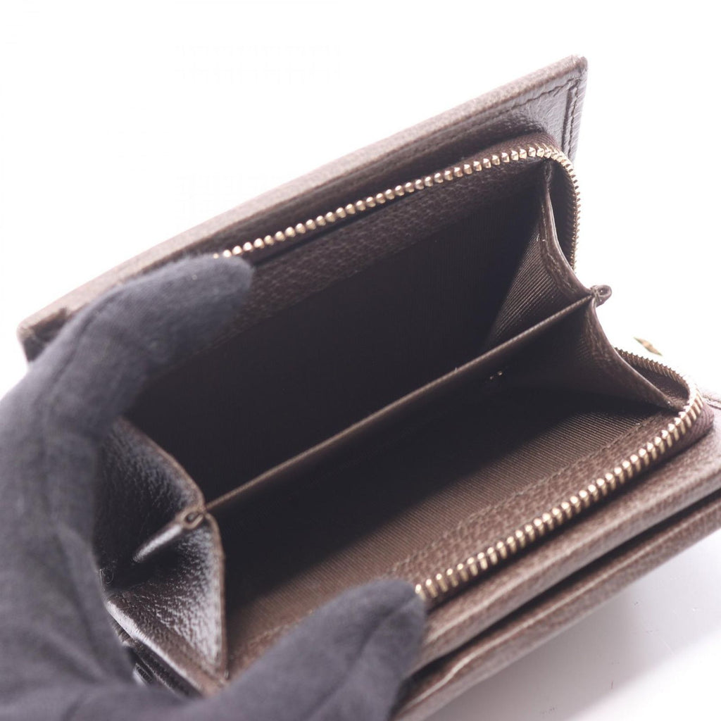 Gucci Bifold Wallet Ophidia Small GG Supreme Beige Brown Leather — view 4