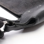 Gucci Shoulder Bag GG Pattern Black Denim Leather — view 9