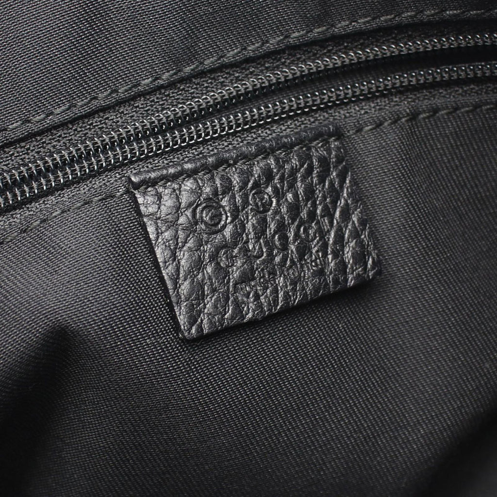 Gucci Shoulder Bag GG Pattern Black Denim Leather — view 4