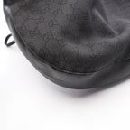 Gucci Shoulder Bag GG Pattern Black Denim Leather — view 8