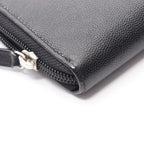 Chanel Round Wallet CC Logo Black Caviar Leather — view 9