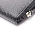 Chanel Round Wallet CC Logo Black Caviar Leather — view 8