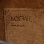 Loewe Shoulder Bag Gate Small Navy Off White Leather — view 4