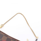 Louis Vuitton Handbag Mini Pochette Accessoire Damier Ebene T&b Canvas Leather — view 7