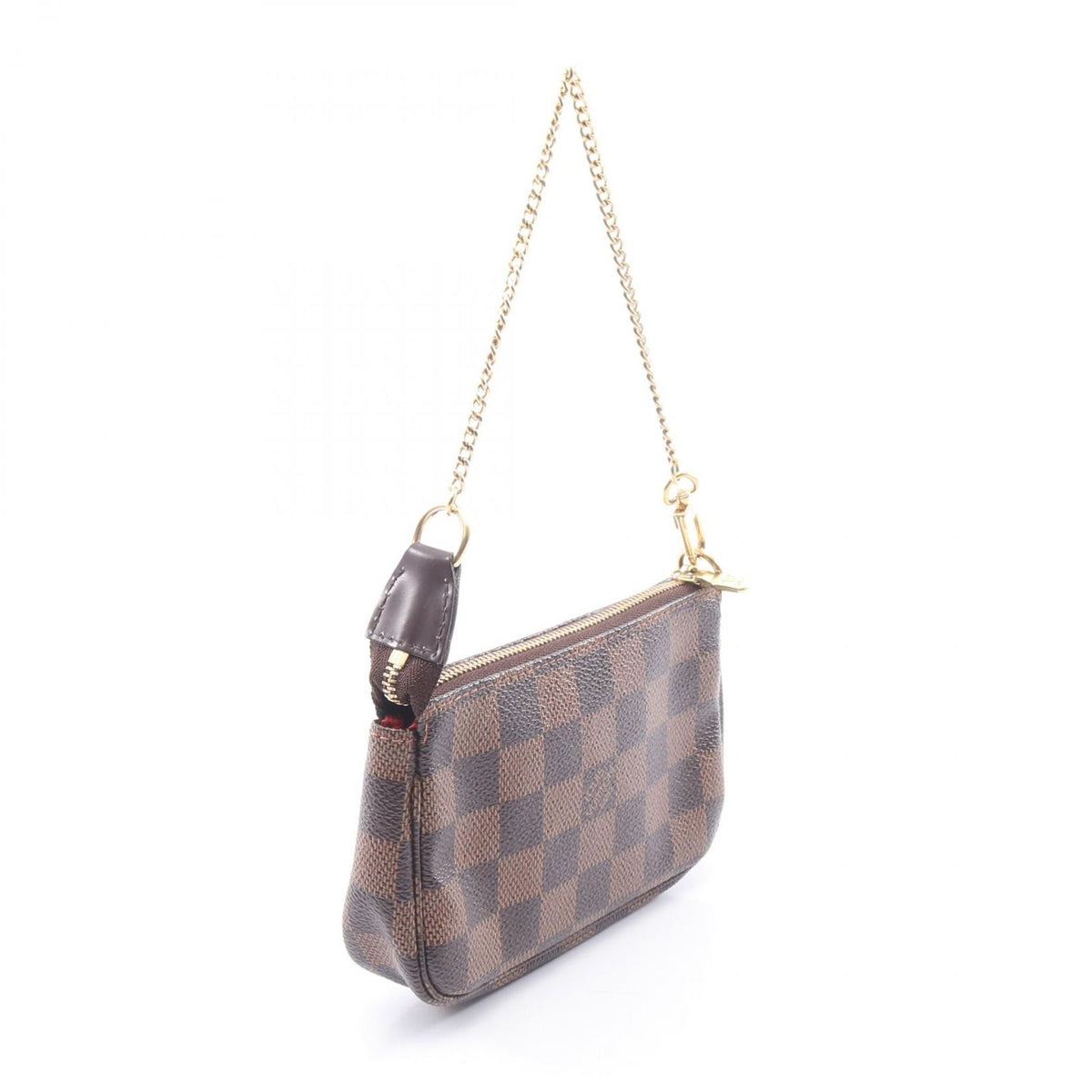 Louis Vuitton Handbag Mini Pochette Accessoire Damier Ebene T&b Canvas Leather — view 2