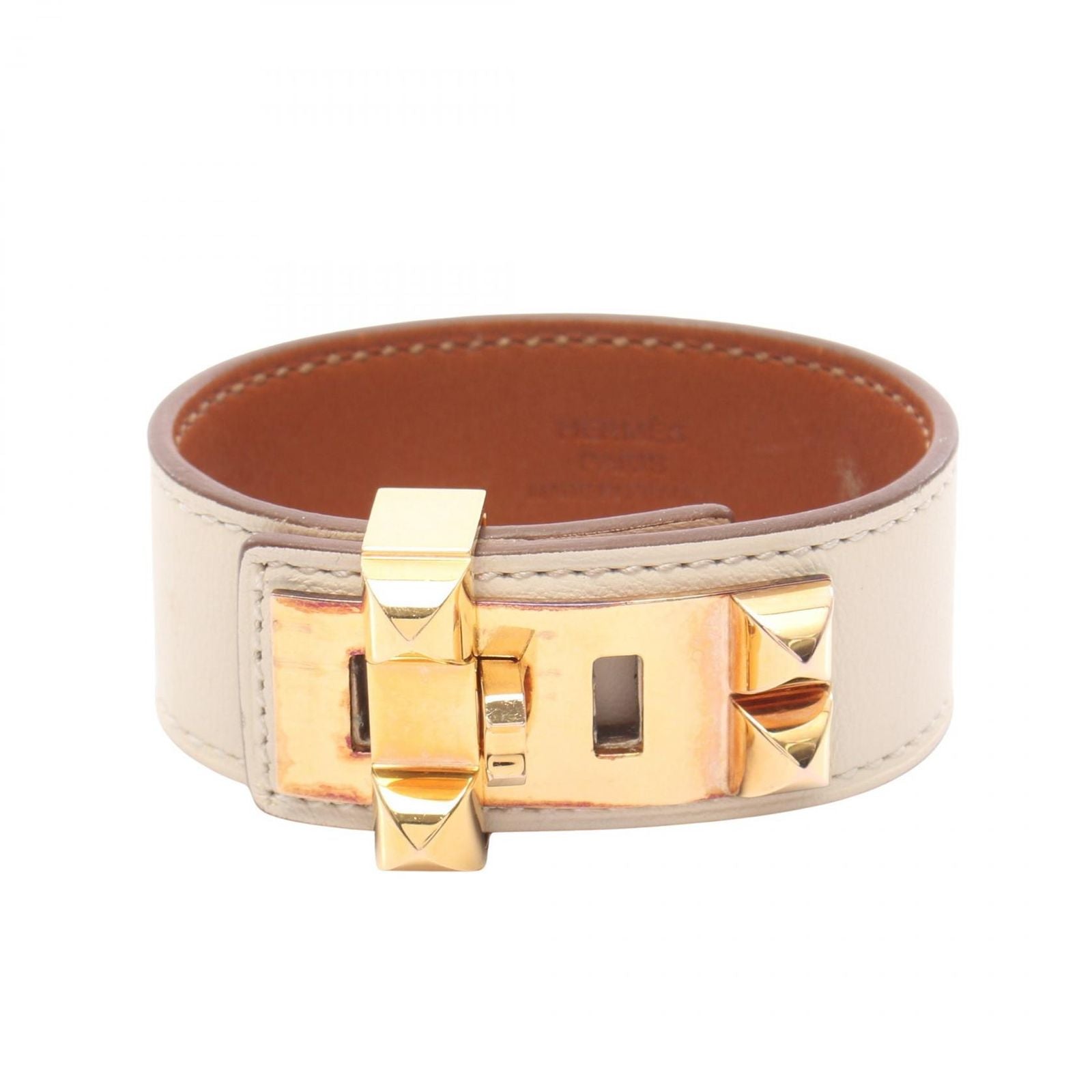 Hermes Bangle Collier de Chien 24 Leather Bracelet