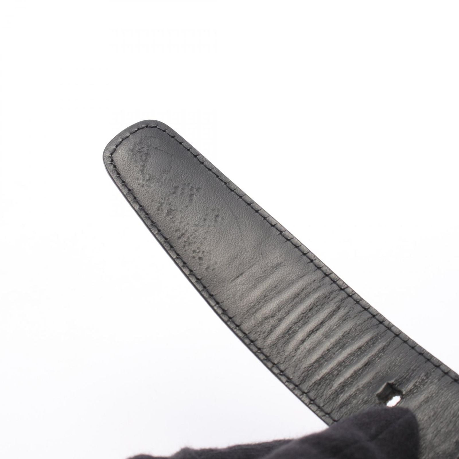 Louis Vuitton Belt Ceinture Classic Taiga Ardoise Leather — view 7
