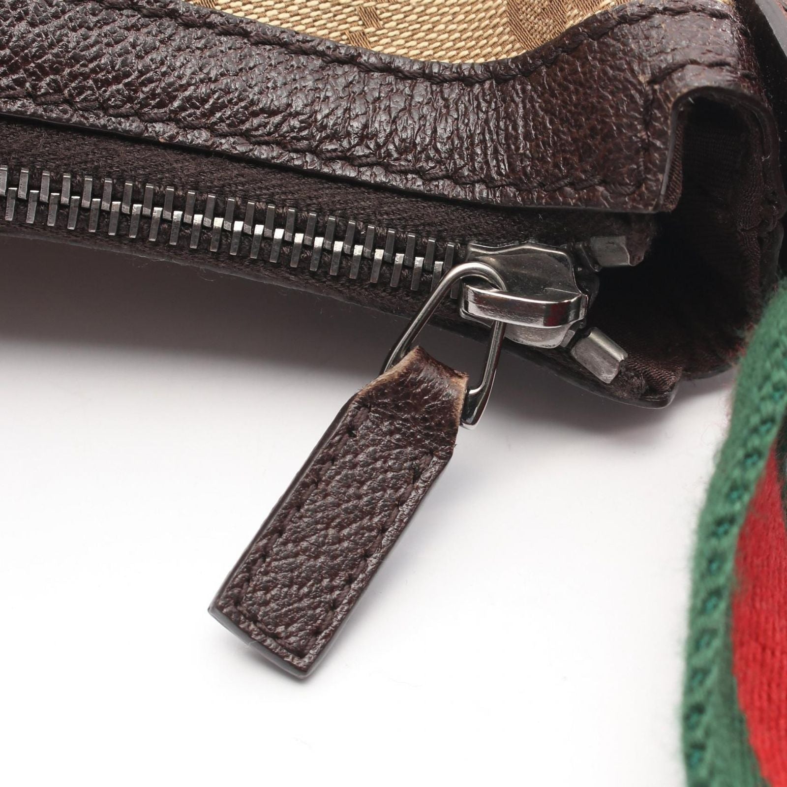 Gucci Shoulder Bag GG Canvas Beige Brown Sherry Line — view 8
