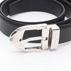 Louis Vuitton Belt Ceinture Classic Taiga Ardoise Black Leather — view 2