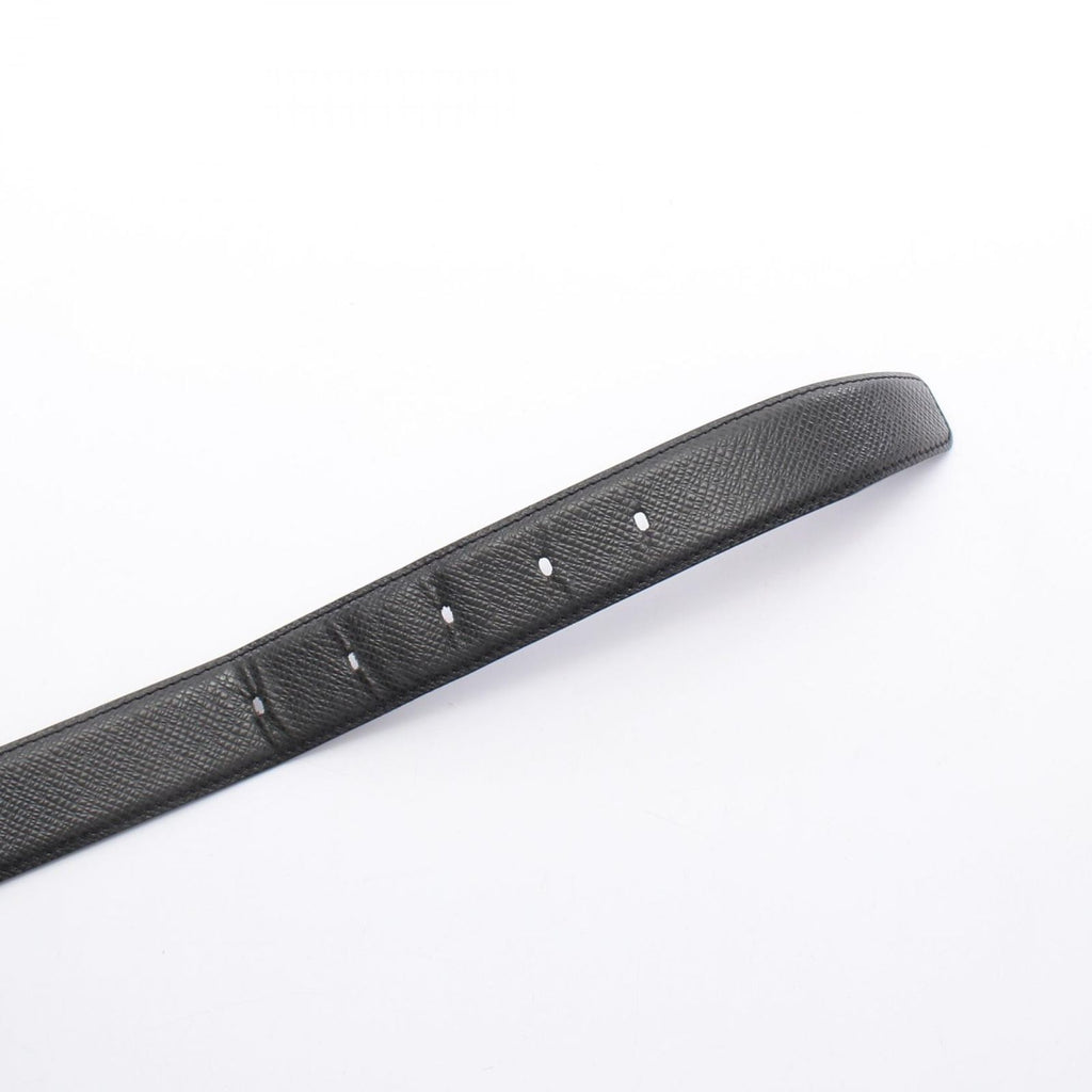 Louis Vuitton Belt Ceinture Classic Taiga Ardoise Black Leather — view 3