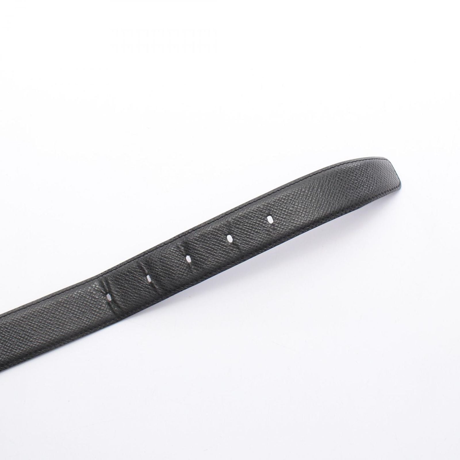 Louis Vuitton Belt Ceinture Classic Taiga Ardoise Black Leather — view 3