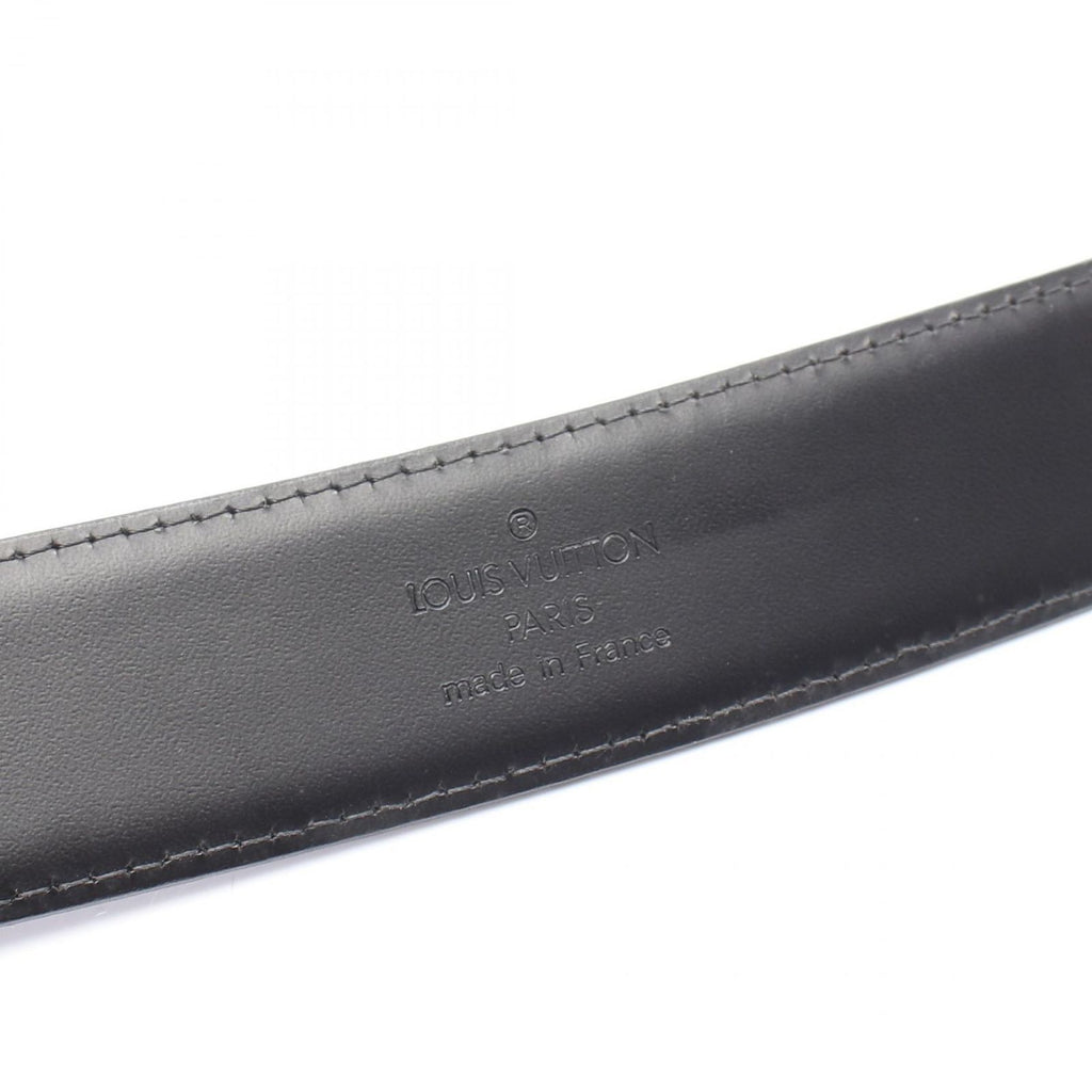 Louis Vuitton Belt Ceinture Classic Taiga Ardoise Black Leather — view 4