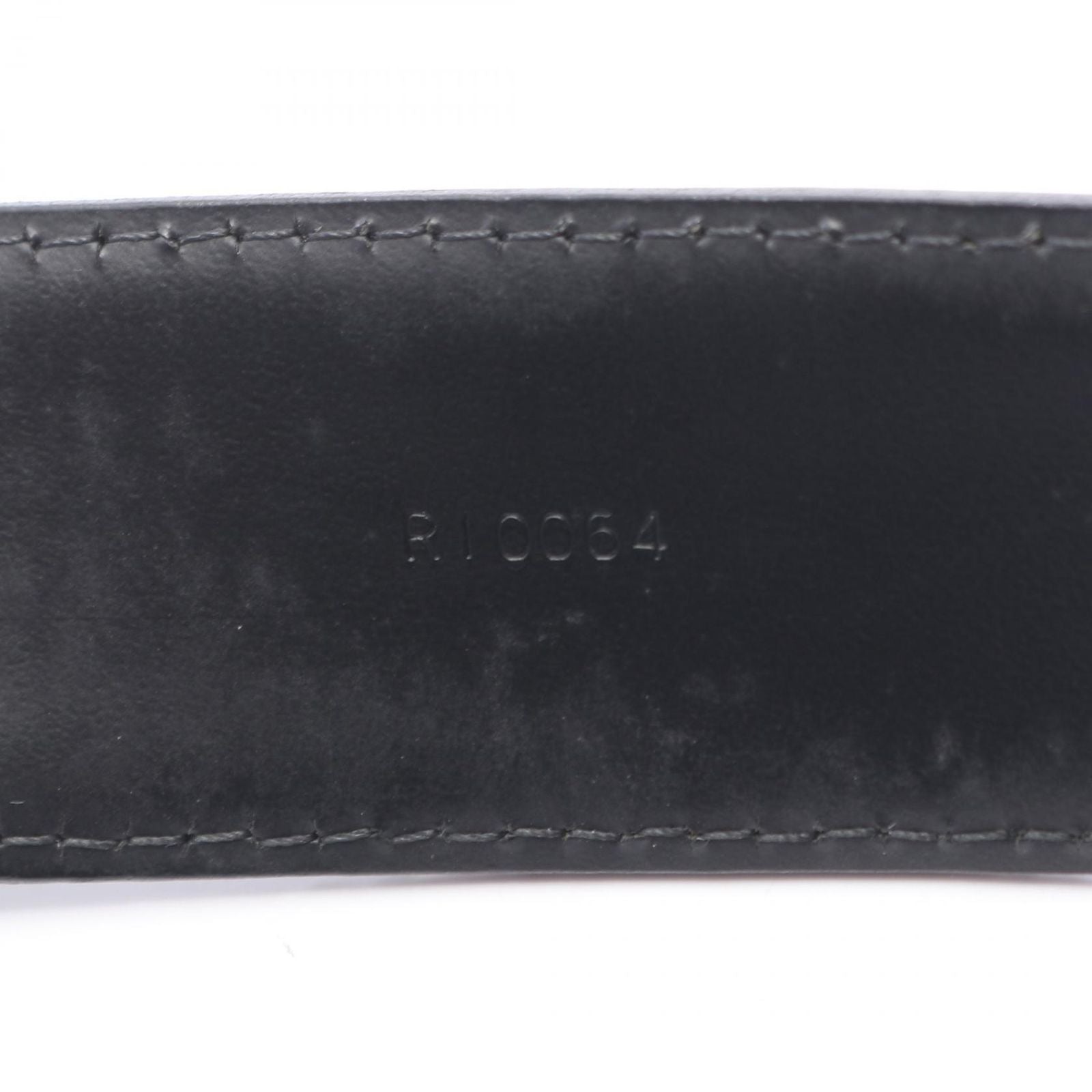 Louis Vuitton Belt Ceinture Classic Taiga Ardoise Black Leather — view 5