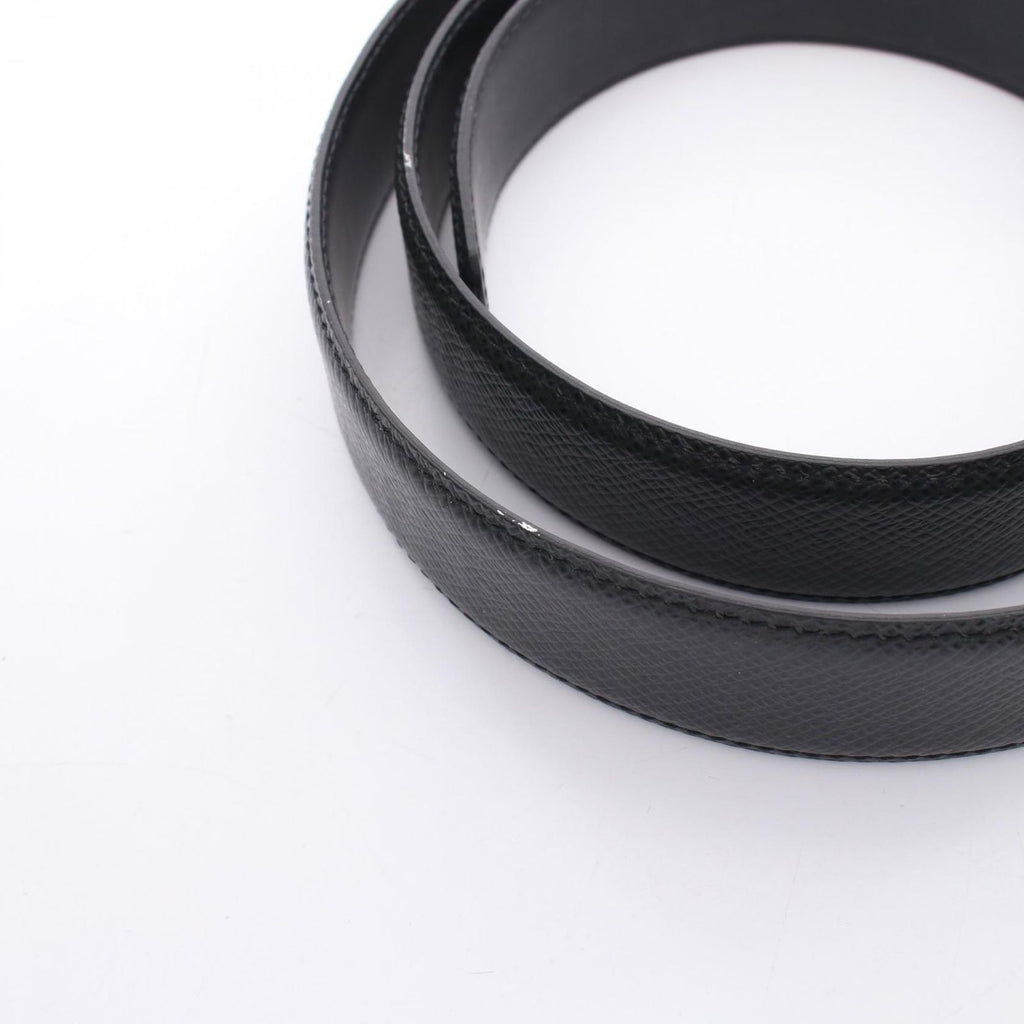 Louis Vuitton Belt Ceinture Classic Taiga Ardoise Black Leather — view 8