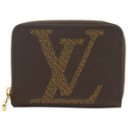 Louis Vuitton Zippy Coin Purse Monogram Giant Brown Case