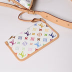 Louis Vuitton LV TM Carryall PM Shoulder Bag Monogram Multicolor Takashi — view 8
