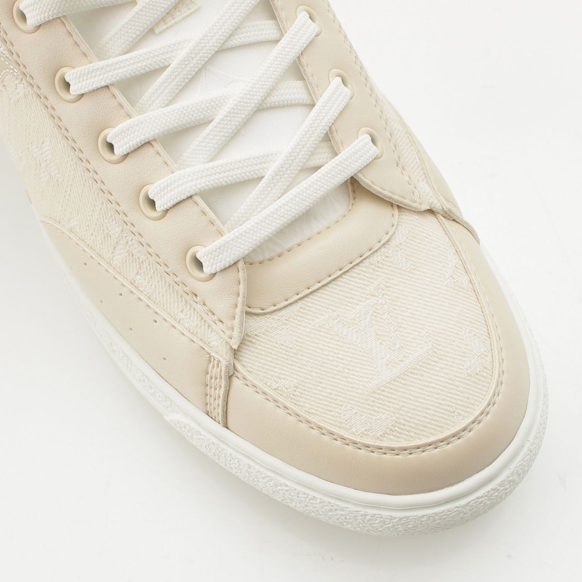 Louis Vuitton Monogram Charlie Line High Cut Sneakers Beige — view 6