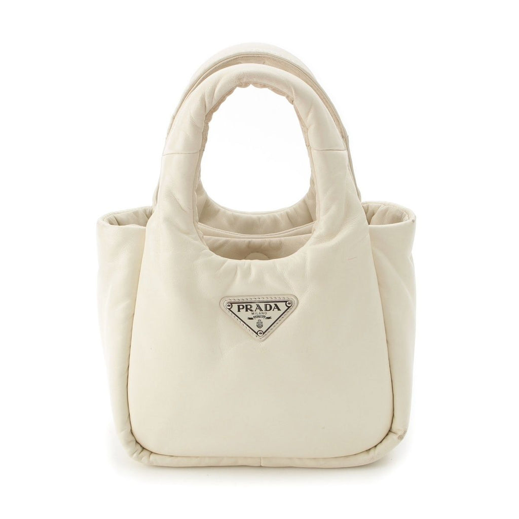 Prada Nappa Leather 2-Way Handbag White