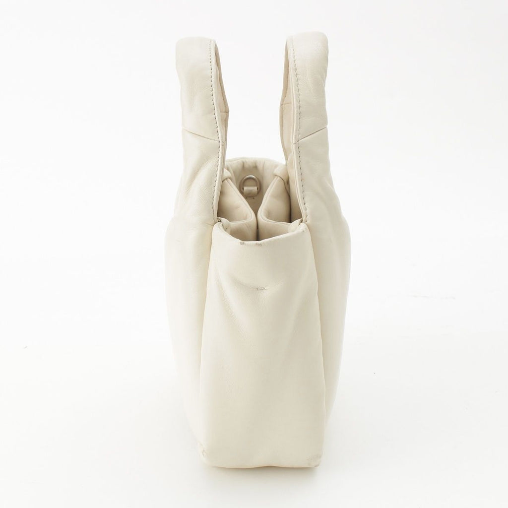 Prada Nappa Leather 2-Way Handbag White — view 3