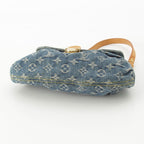 Louis Vuitton Monogram Denim Mini Pleaty Shoulder Bag Indigo Blue — view 6