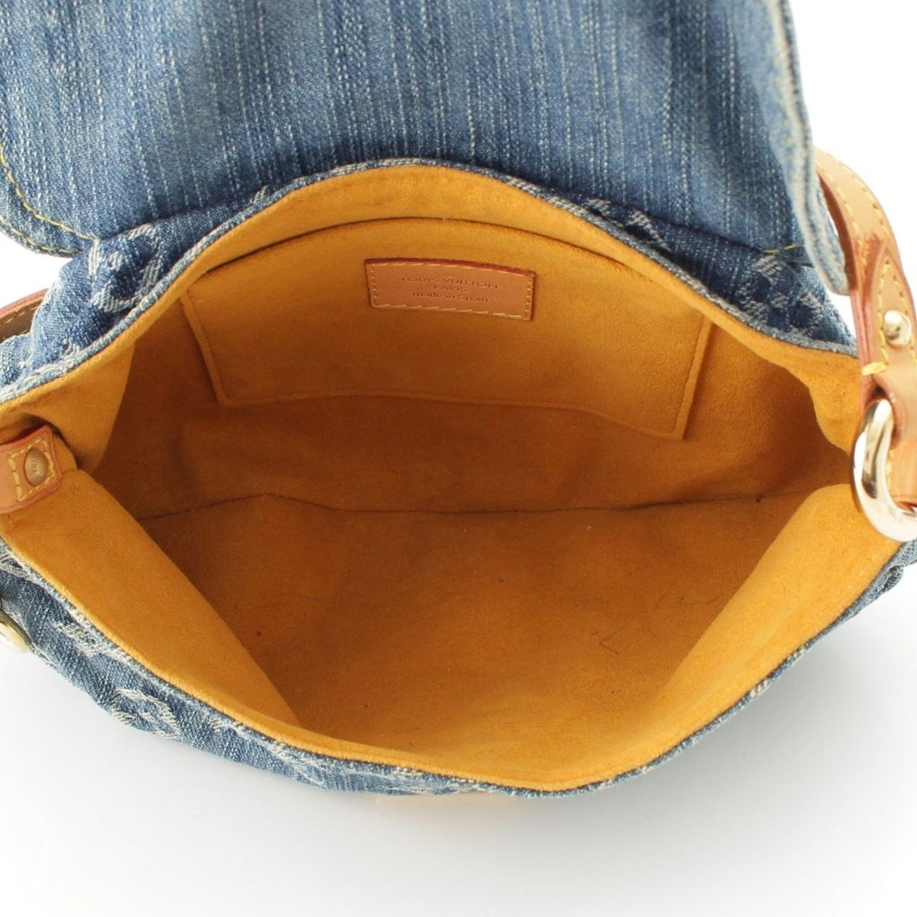 Louis Vuitton Monogram Denim Mini Pleaty Shoulder Bag Indigo Blue — view 7