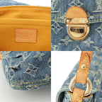 Louis Vuitton Monogram Denim Mini Pleaty Shoulder Bag Indigo Blue — view 8