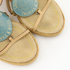 Louis Vuitton Trunks&bag Wedge Sole Linen Beige Sandals — view 4