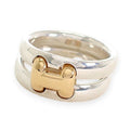 Hermes Olympe Actual 52 Ring 18k Gold 925 Sterling Silver
