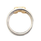 Hermes Olympe Actual 52 Ring 18k Gold 925 Sterling Silver