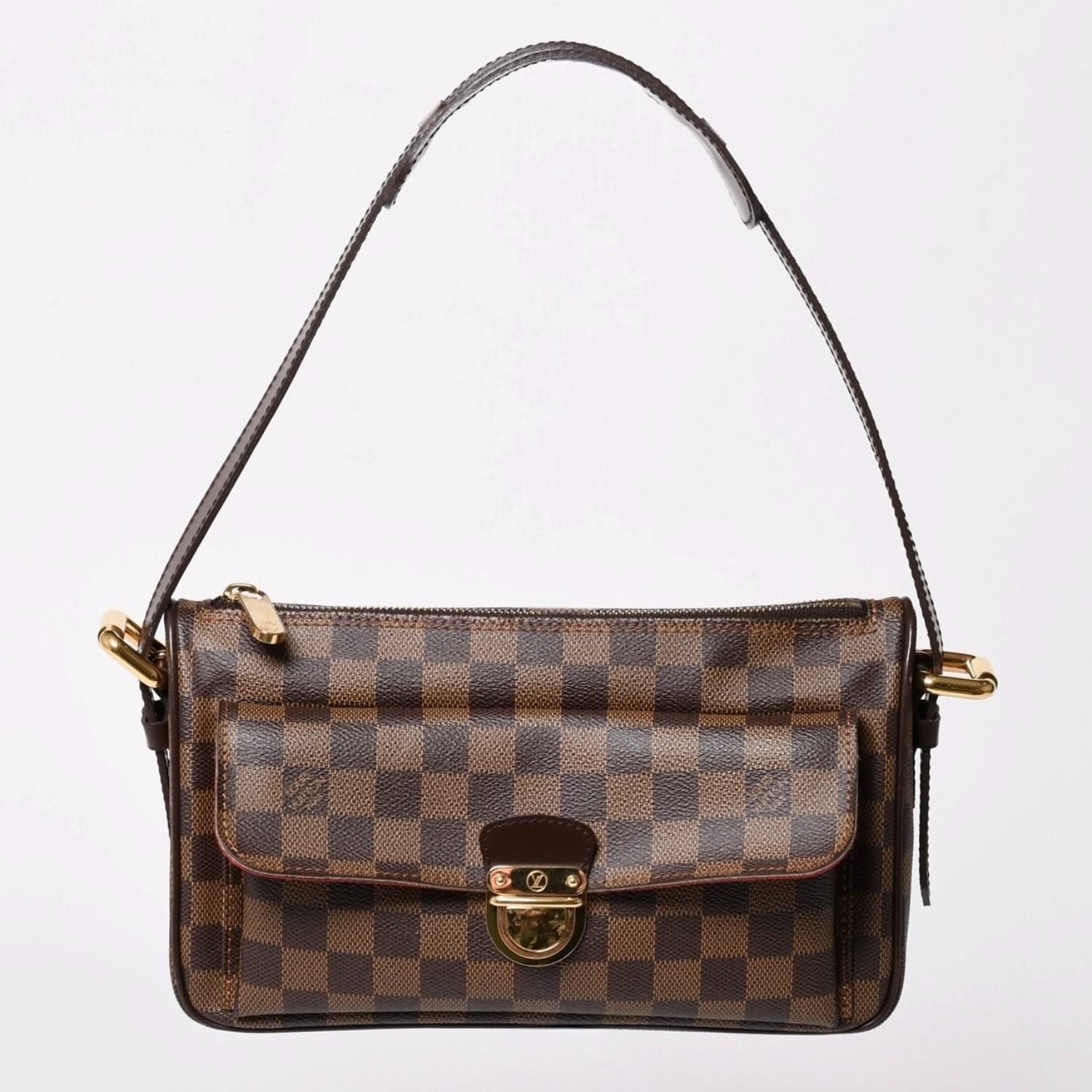 Louis Vuitton Shoulder Bag Ravello GM Damier Brown Gold