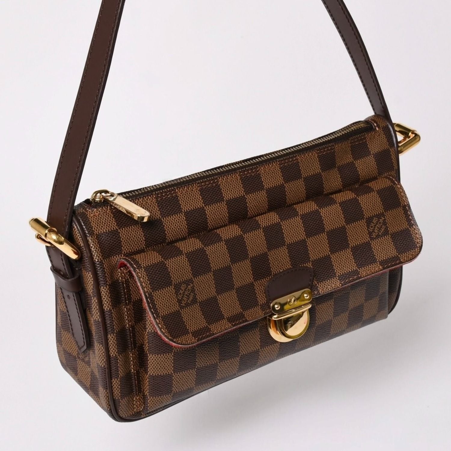 Louis Vuitton Shoulder Bag Ravello GM Damier Brown Gold — view 3