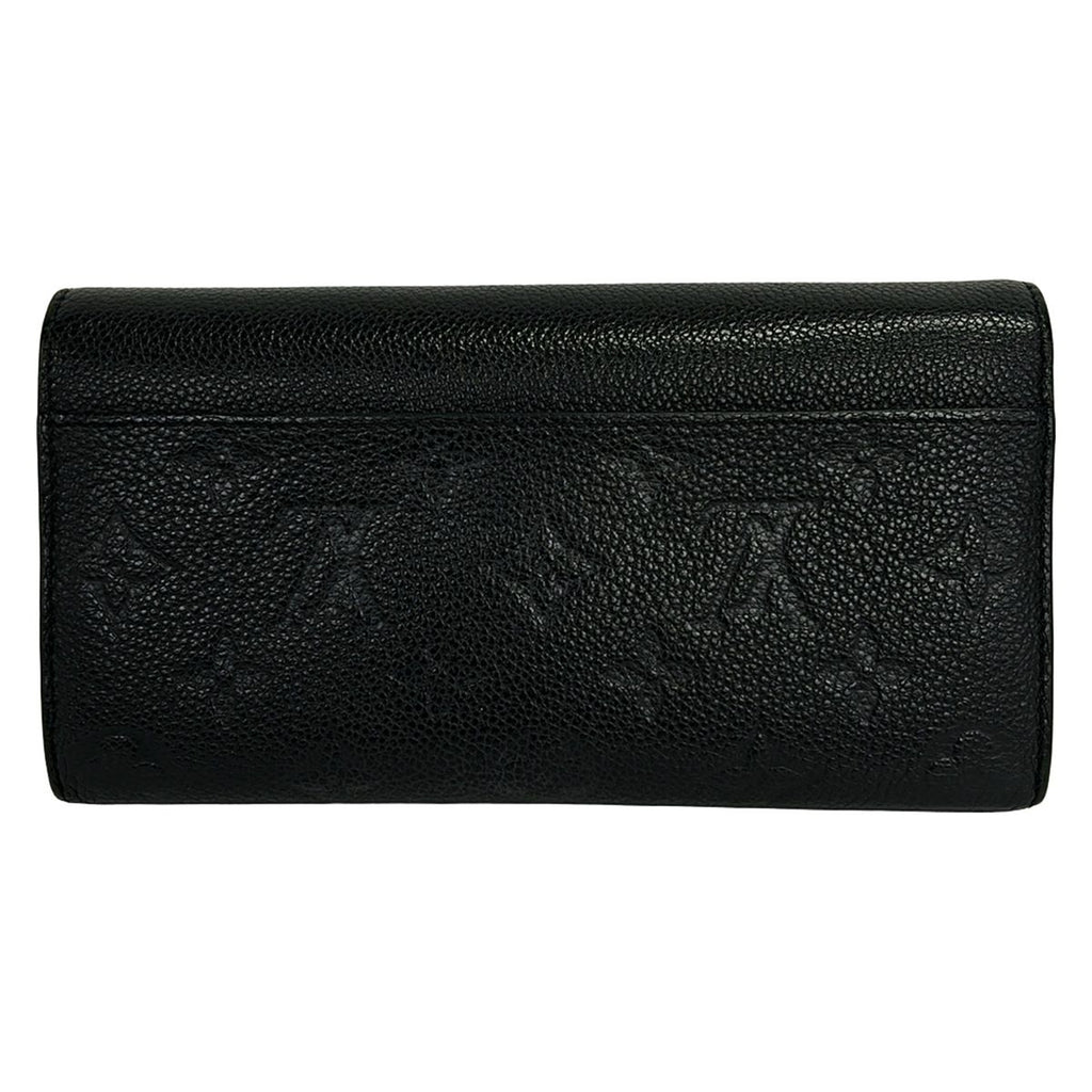 Louis Vuitton Wallet Monogram Empreinte Portefeuille Sarah Noir Leather — view 2