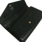 Louis Vuitton Wallet Monogram Empreinte Portefeuille Sarah Noir Leather — view 3