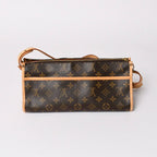 Louis Vuitton Popincourt Long Shoulder Bag Monogram Brown Leather Gold — view 2