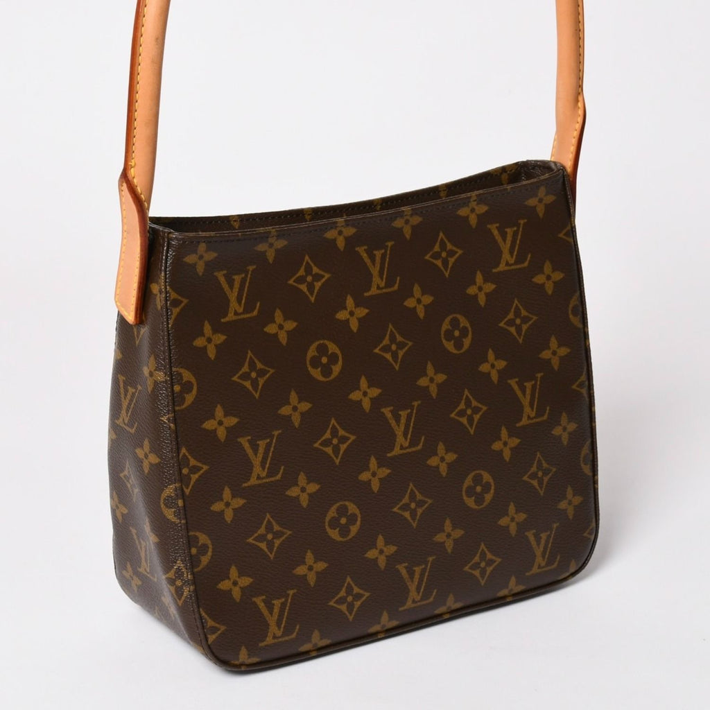 Louis Vuitton Looping MM Bag Monogram Leather Brown Gold — view 3