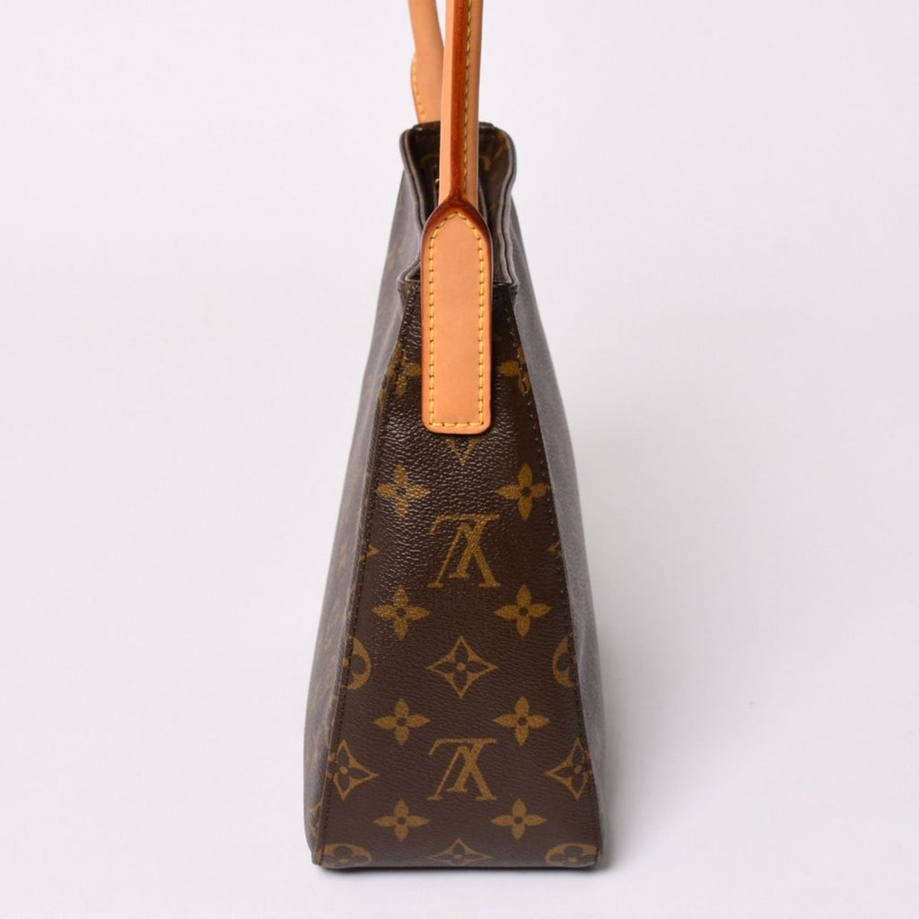 Louis Vuitton Looping MM Bag Monogram Leather Brown Gold — view 4