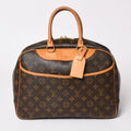 Louis Vuitton Deauville Handbag Monogram Brown