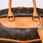 Louis Vuitton Deauville Handbag Monogram Brown — view 8