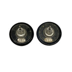 Chanel Earrings CC Logo Black Clear — view 2