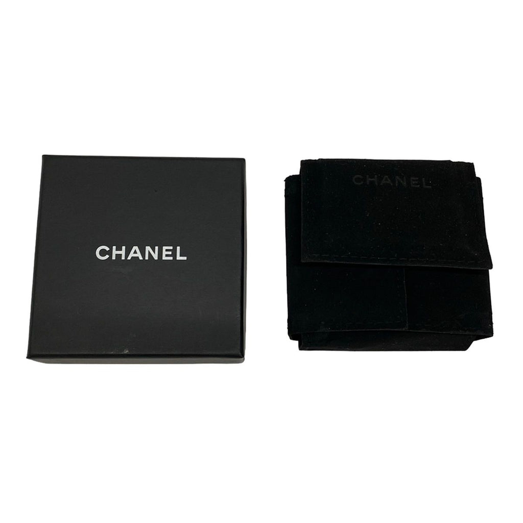 Chanel Earrings CC Logo Black Clear — view 5