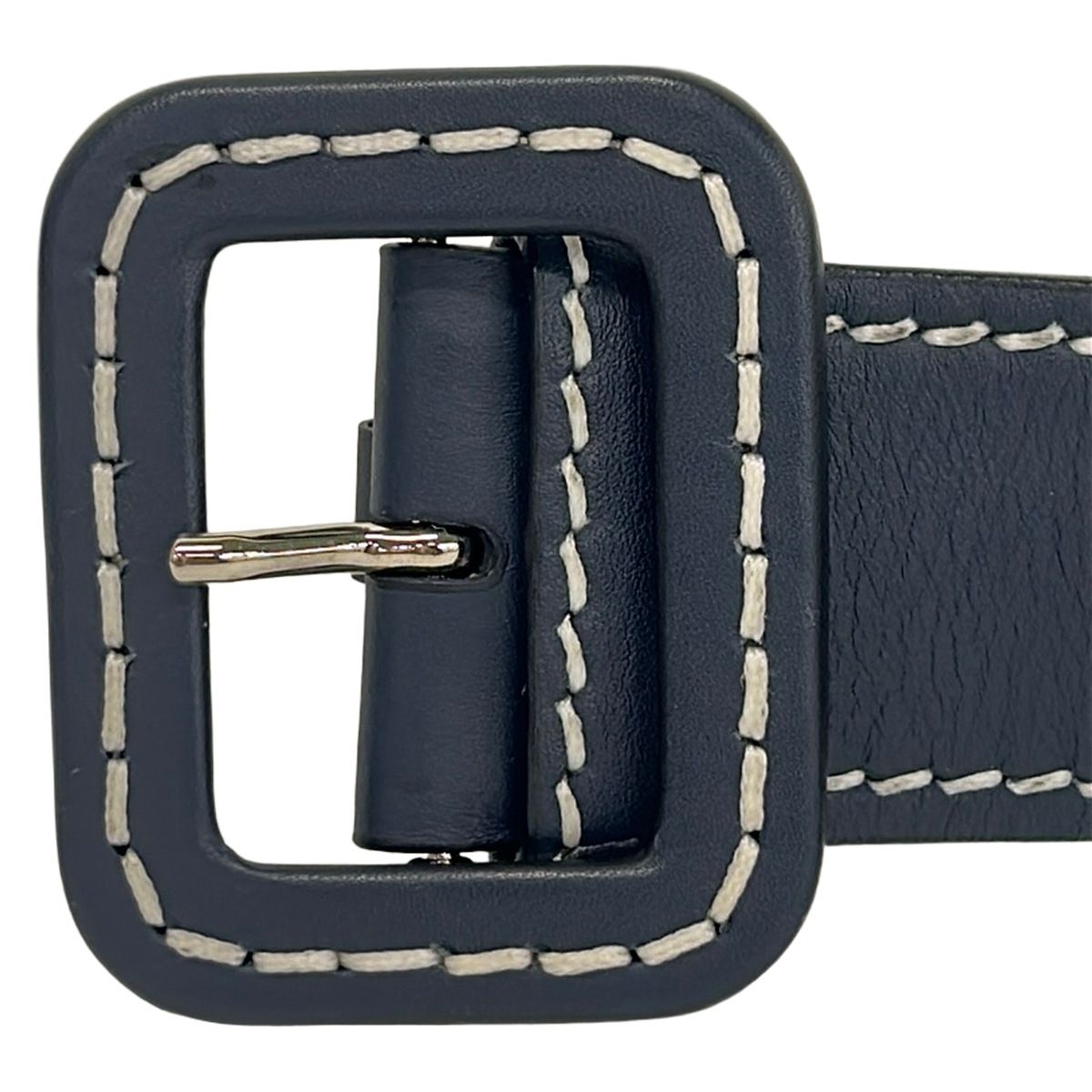 Prada Belt 30 75 Dark Navy Leather — view 3