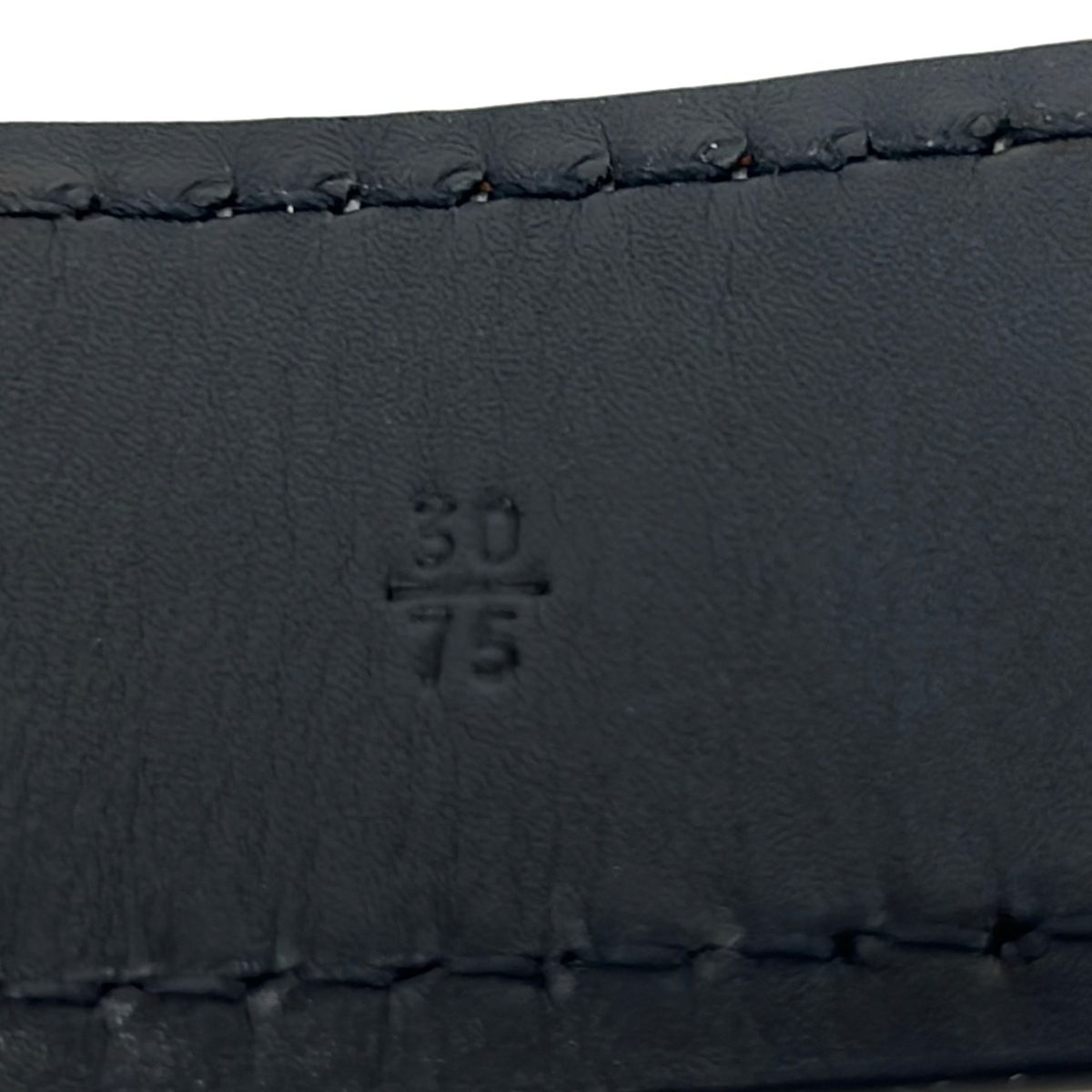 Prada Belt 30 75 Dark Navy Leather — view 5