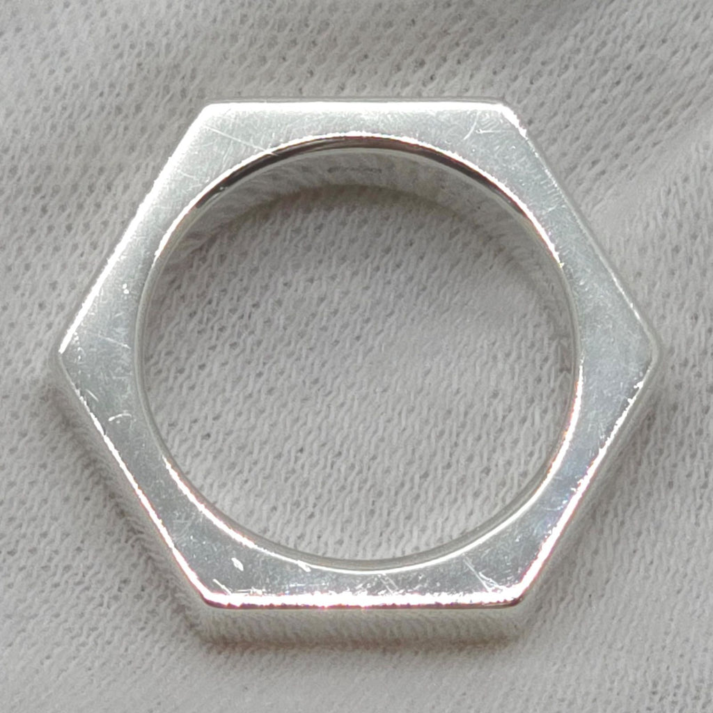 Gucci Hexagon Ring Limited Edition Sterling Silver Hexagonal — view 6
