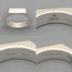 Gucci Hexagon Ring Limited Edition Sterling Silver Hexagonal — view 4