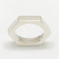 Gucci Hexagon Ring Limited Edition Sterling Silver Hexagonal