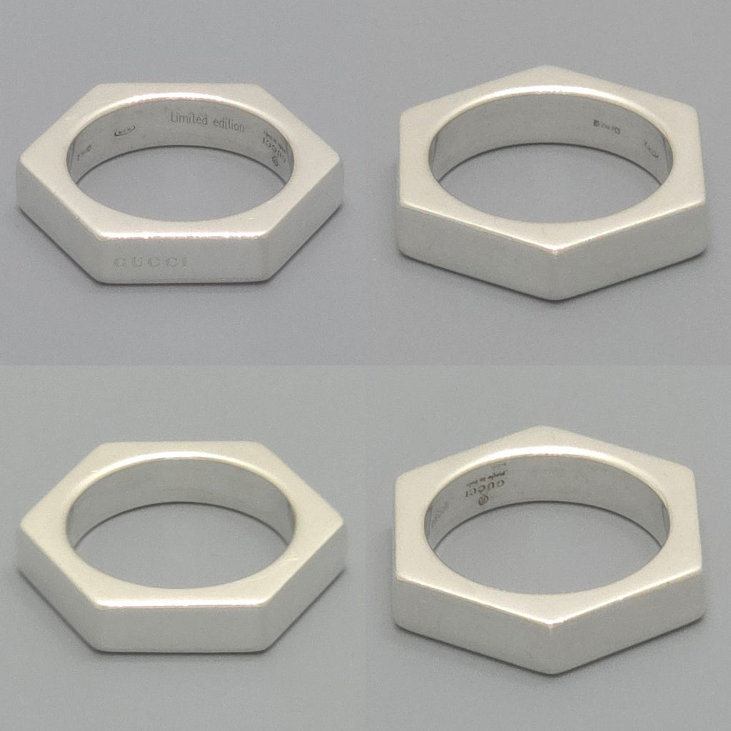 Gucci Hexagon Ring Limited Edition Sterling Silver Hexagonal — view 3
